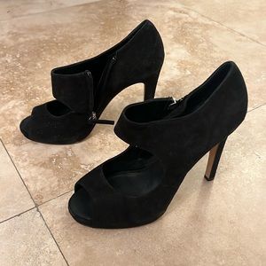 Barney’s New York black heel booties